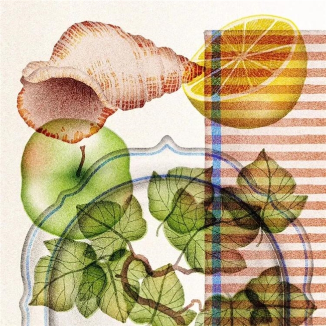 太会画了！法国插画师把水果拆成绝美透视图