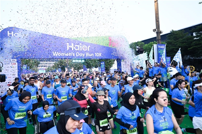 海尔印尼举办妇女节迷你马拉松