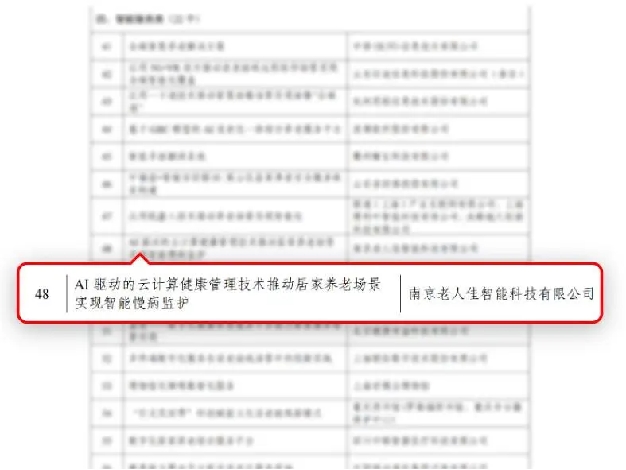 南京唯一入选：享佳集团旗下公司AI项目入选2025数字适老助残全国典型案例