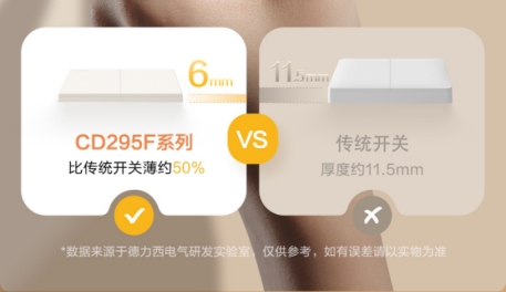 免喷涂+超薄肤感成新趋势：德力西CD295F初颜，以工艺重塑开关颜值与健康