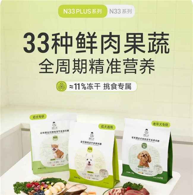 贴合生命周期变化“诚实一口”N33 PLUS专研适配爱犬养护