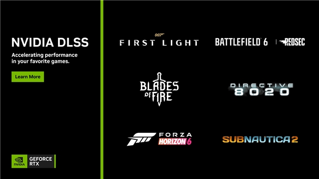 《极限竞速：地平线 6》、《8020 号指令》 等游戏支持 DLSS 4.5，全新 GeForce Game Ready 驱动发布