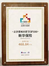 新华保险进入“2026中国上市公司品牌价值榜”TOP100