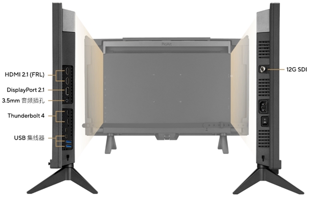 ��˶��������Pro 27 OLED SDIרҵ��ʾ�������� 12G-SDI ������ɫ�ȼ�