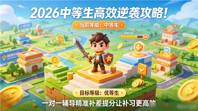 2026中等生高效逆袭攻略！一对一辅导精准补差提分让补习更高效