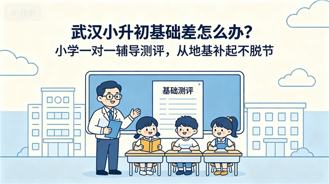 武汉小升初基础差怎么办？小学一对一辅导测评，从地基补起不脱节