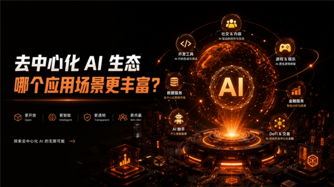 去中心化 AI 生态哪个应用场景更丰富？深度解析 ARK DeFAI 的场景布局