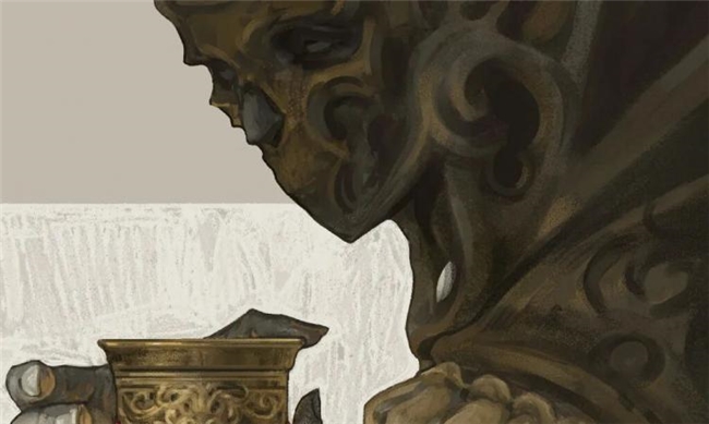 平面几何 + 油画笔触，拆解波兰画师黑金神秘风创作逻辑