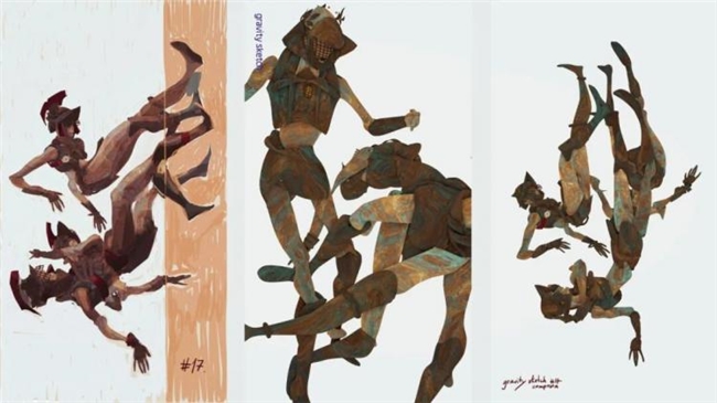 平面几何 + 油画笔触，拆解波兰画师黑金神秘风创作逻辑