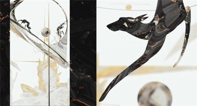 平面几何 + 油画笔触，拆解波兰画师黑金神秘风创作逻辑