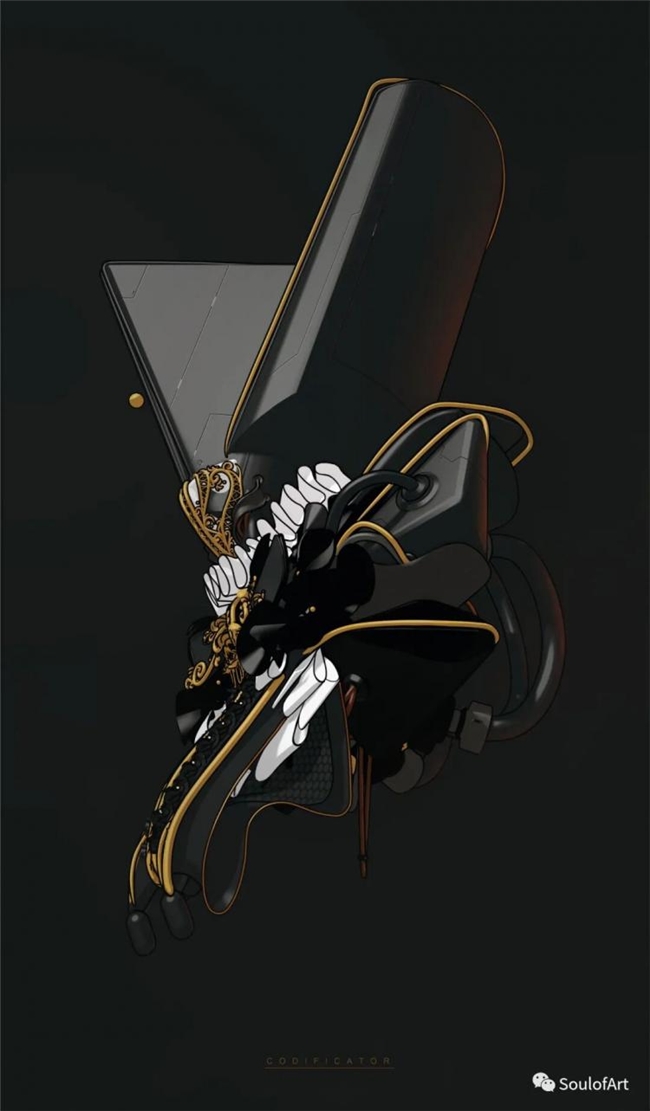 平面几何 + 油画笔触，拆解波兰画师黑金神秘风创作逻辑