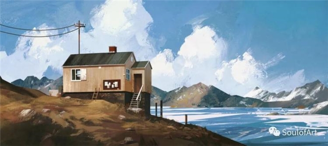 平面几何 + 油画笔触，拆解波兰画师黑金神秘风创作逻辑