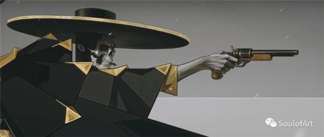 平面几何 + 油画笔触，拆解波兰画师黑金神秘风创作逻辑