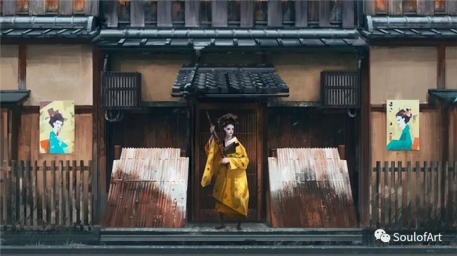 平面几何 + 油画笔触，拆解波兰画师黑金神秘风创作逻辑