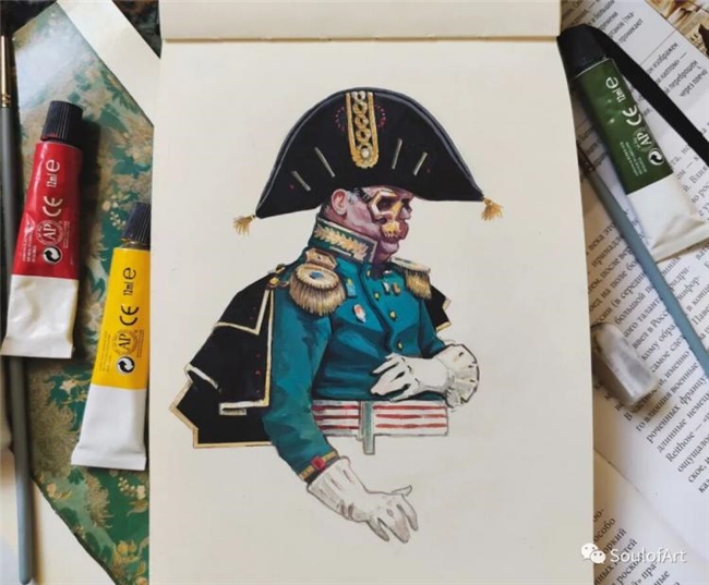 平面几何 + 油画笔触，拆解波兰画师黑金神秘风创作逻辑